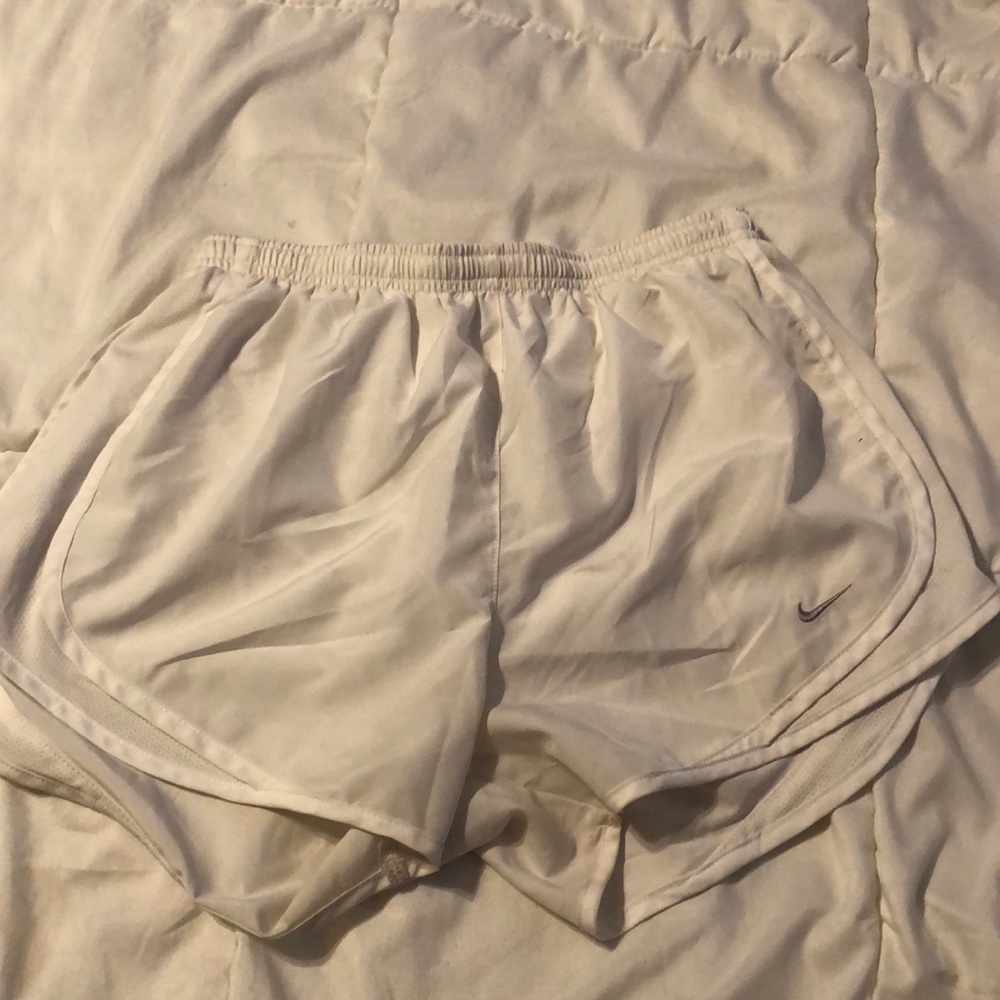 Nike dri-fit shorts white. Size small
